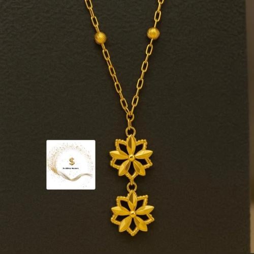 قلادة من ذهب الصيني الخام الأصلي