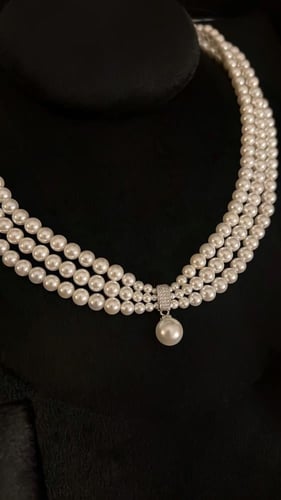 Silver pearls