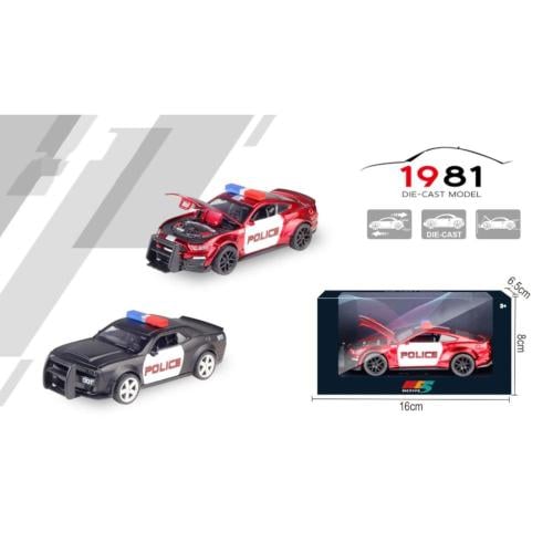 سيارة دمية بوليس حديد