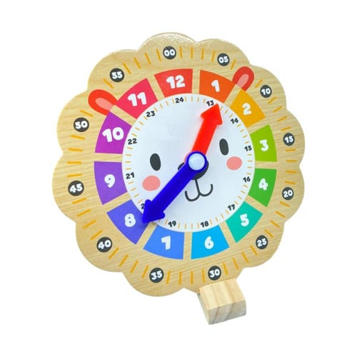 ساعة تعليمية خشبية
