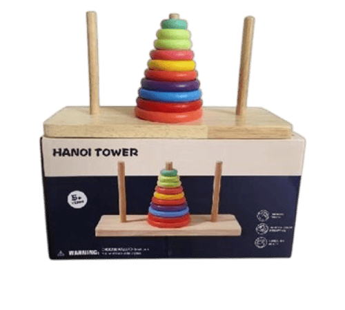 لعبة هرم تعليمي للأطفال خشبية