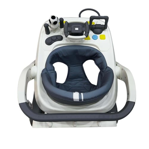 مشاية أطفال مع تعليم مشي ولوحة العاب وفرامل درج