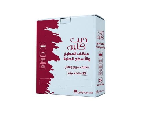 ديب كلين – منظف المطبخ والأسطح الصلبة – 25 منشفة م...