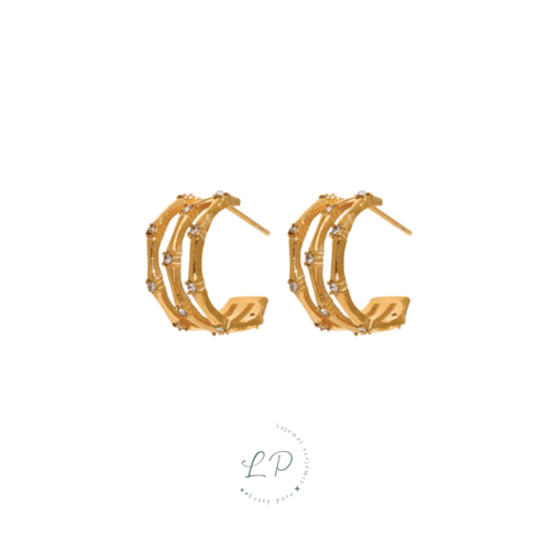 Zircon Wave Earring