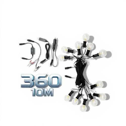 عقد لمبات 10 متر كريمي