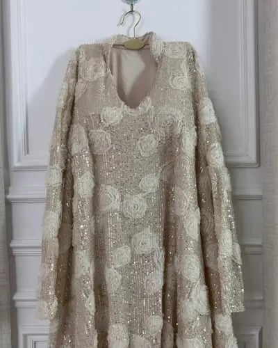 فستان ترتر ورد بارز