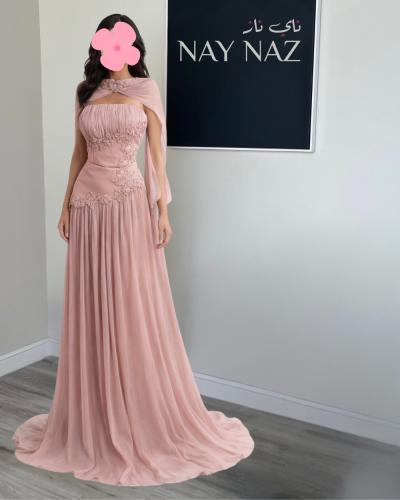 فستان كرنكل ورد بارز