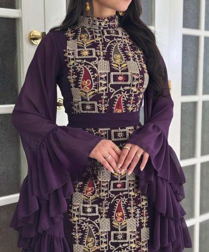 جلابية شيفون باربي