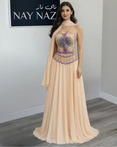 فستان سهرة شيفون كلوش