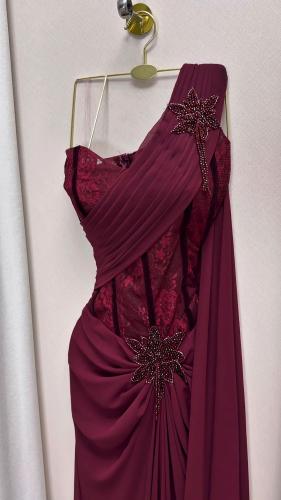 فستان كورسيه دانتيل مطرز