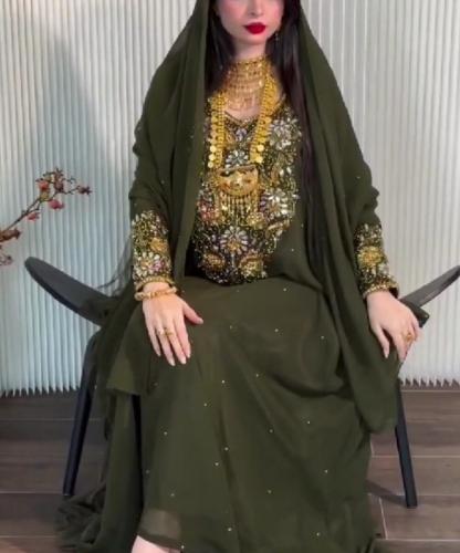 جلابية باربي فصوص