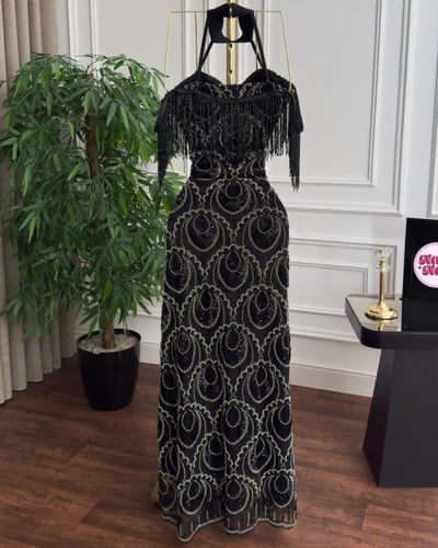 فستان شك خرز تفته