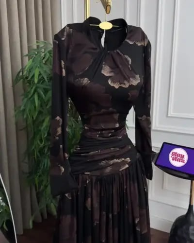 فستان جورجيت مشجر