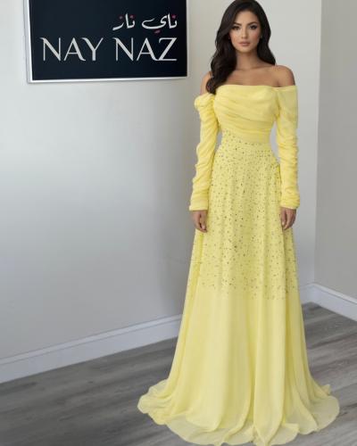 فستان سهرة شيفون كلوش