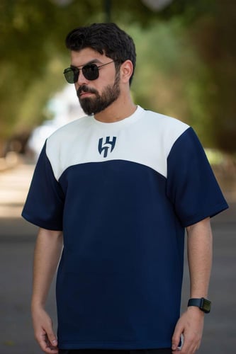 تيشرت الهلال كحلي &ابيض