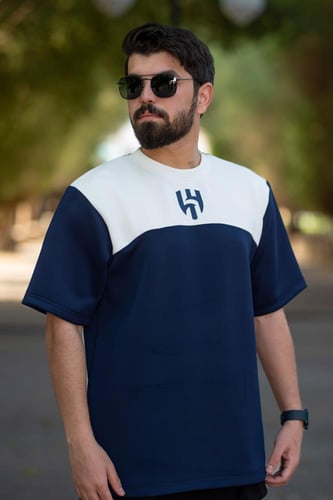 تيشرت الهلال كحلي &ابيض