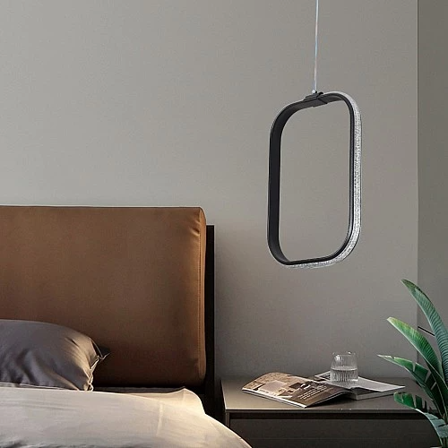 Modern rectangular black wall mount, lighting color, 3 lights, 30 cm, 30 watts