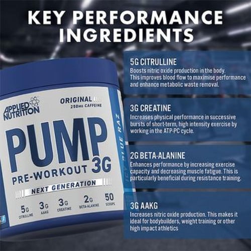 Applied Nutrition Pump 3G Pre-workout - Icy Blue R...