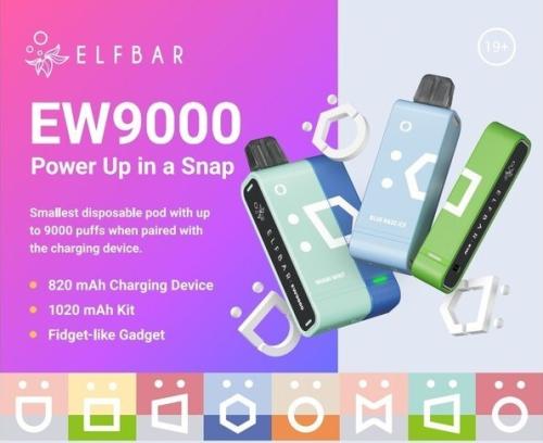 ايلف بار (بود+بطاريه) 50mg ELFBAR EW9 (1pods+1battery) 9,000