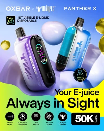 اوكس بار بانثر اكس 50 الف - Oxbar Panther X 50k Puffs