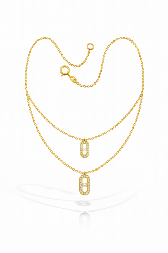 تعليقة ذهب وزن ٠.٨٤ جرام دورين عيار ١٨ وزن ٠.٨٤ جر...