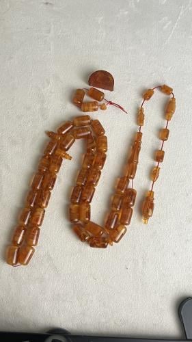 بكلايت صب قديم عكروكي فرنسي عدد الخرز ٣٧ القياس ٩،...