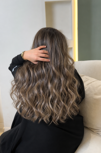 صبغة خصل +استشوار (شامل الأرضية ولجميع الأطوال)