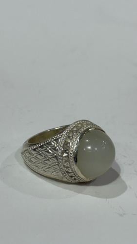 خاتم فضه حجر القمر