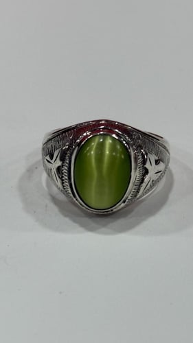 خاتم فضه مقاس 22