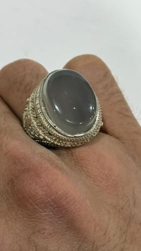 خاتم فضه عقيق