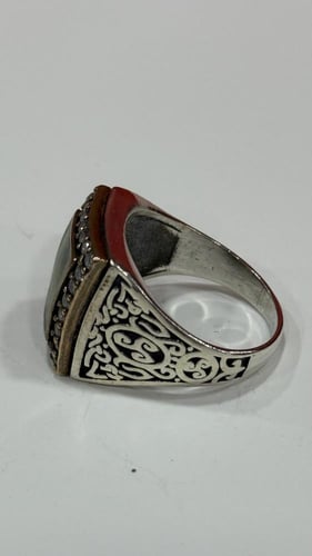 خاتم فضه مقاس 23