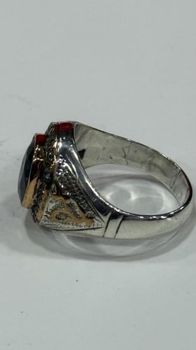 خاتم فضه مقاس 25