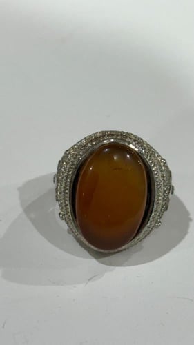 خاتم فضه عقيق