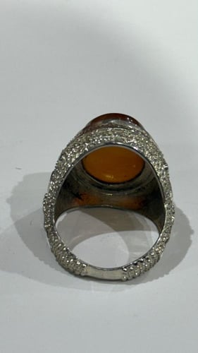 خاتم فضه عقيق