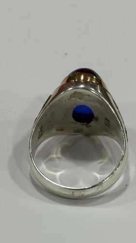 خاتم فضه مقاس 25