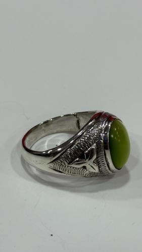 خاتم فضه مقاس 22