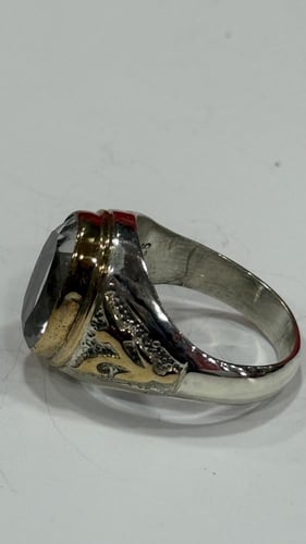 خاتم فضه مقاس 24