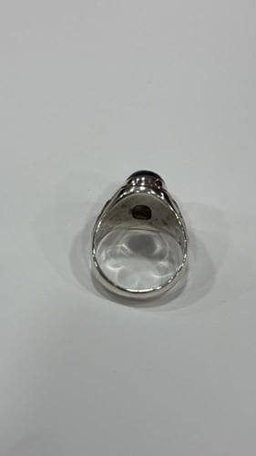 خاتم فضه مقاس 19