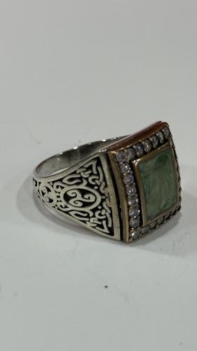 خاتم فضه مقاس 23