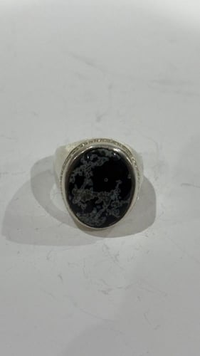 خاتم فضه عقيق خرساني