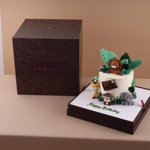 Jungle Buddies Birthday Cake