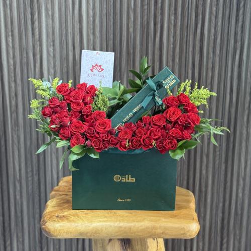 سبحه طاد مع تنسيق ورد