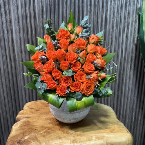 فازة ورد طبيعي