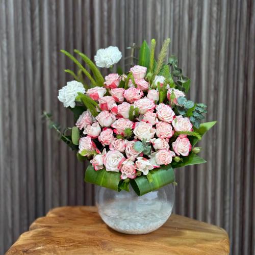 فازة ورد طبيعي