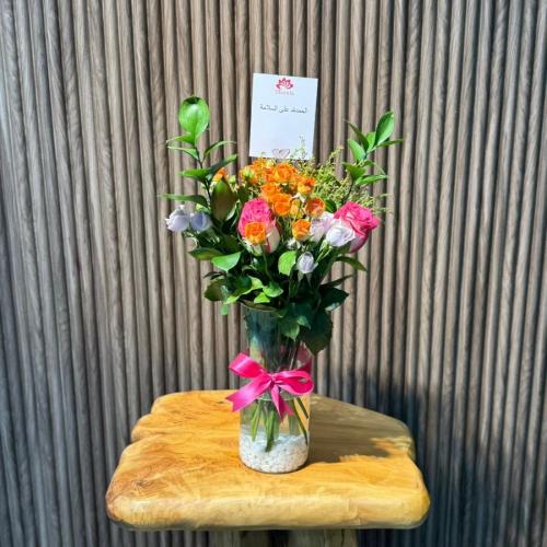 فازة ورد طبيعي