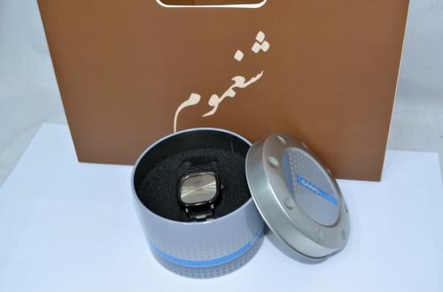 ساعة كاسيو السعوديه اسود ونحاسي