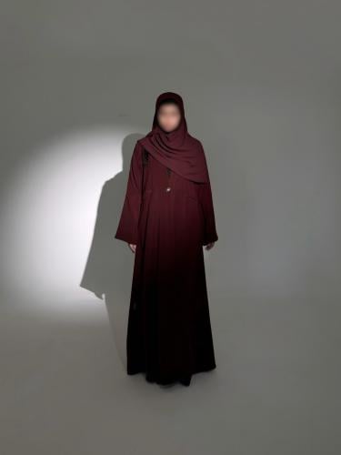 Burgundy Abaya