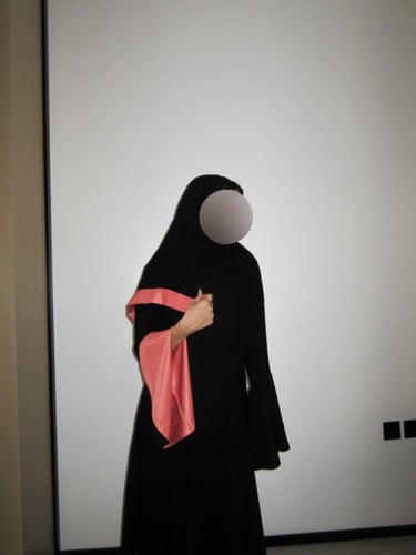 Onyx peach abaya