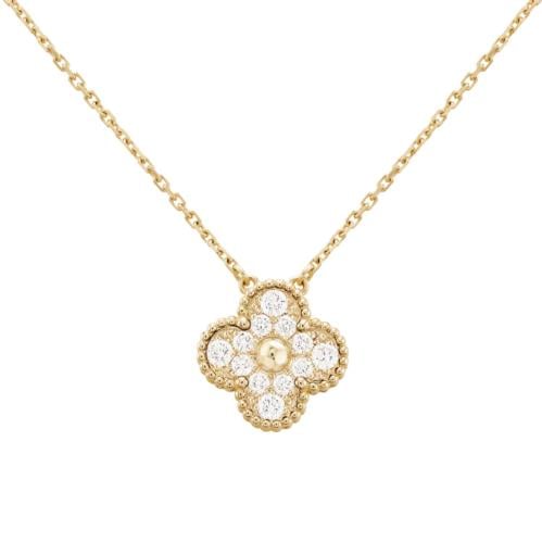 سلسال ذهبي وره واحده مع دايمون v6