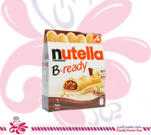 ويفر محشو بالنوتيلا كريمه البندق مع الكاكاو